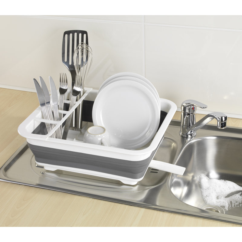 Wenko Inc Plastic Foldable Dish Rack & Reviews Wayfair